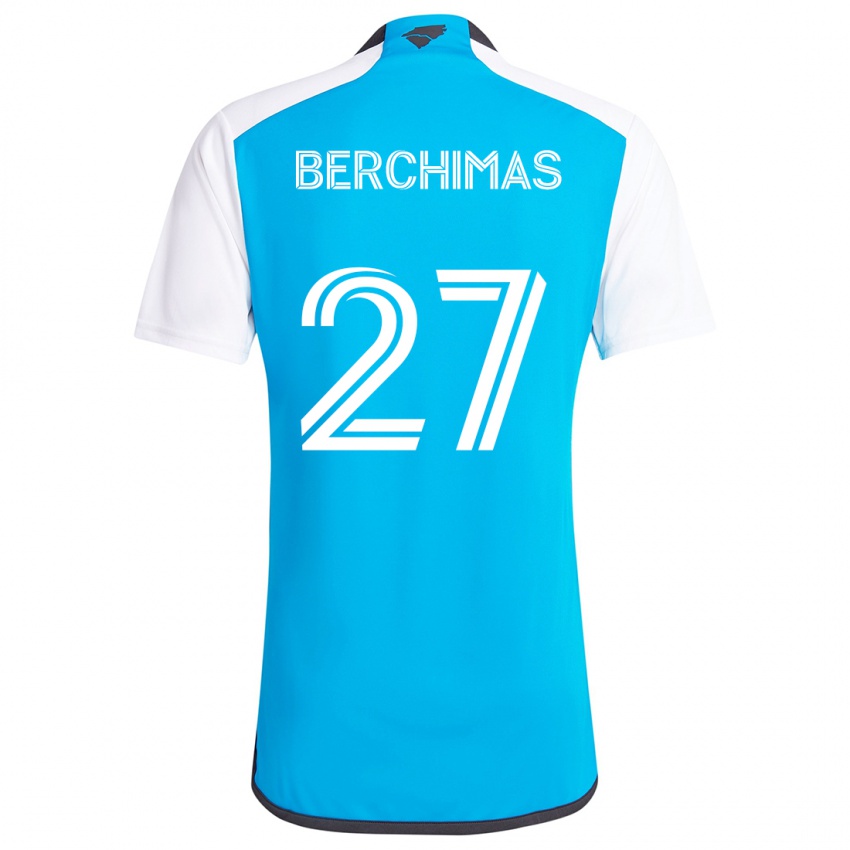 Kinderen Nimfasha Berchimas #27 Blauw Wit Thuisshirt Thuistenue 2024/25 T-Shirt