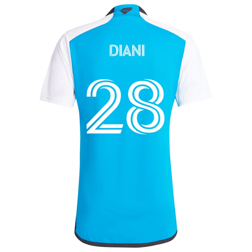 Kinderen Djibril Diani #28 Blauw Wit Thuisshirt Thuistenue 2024/25 T-Shirt