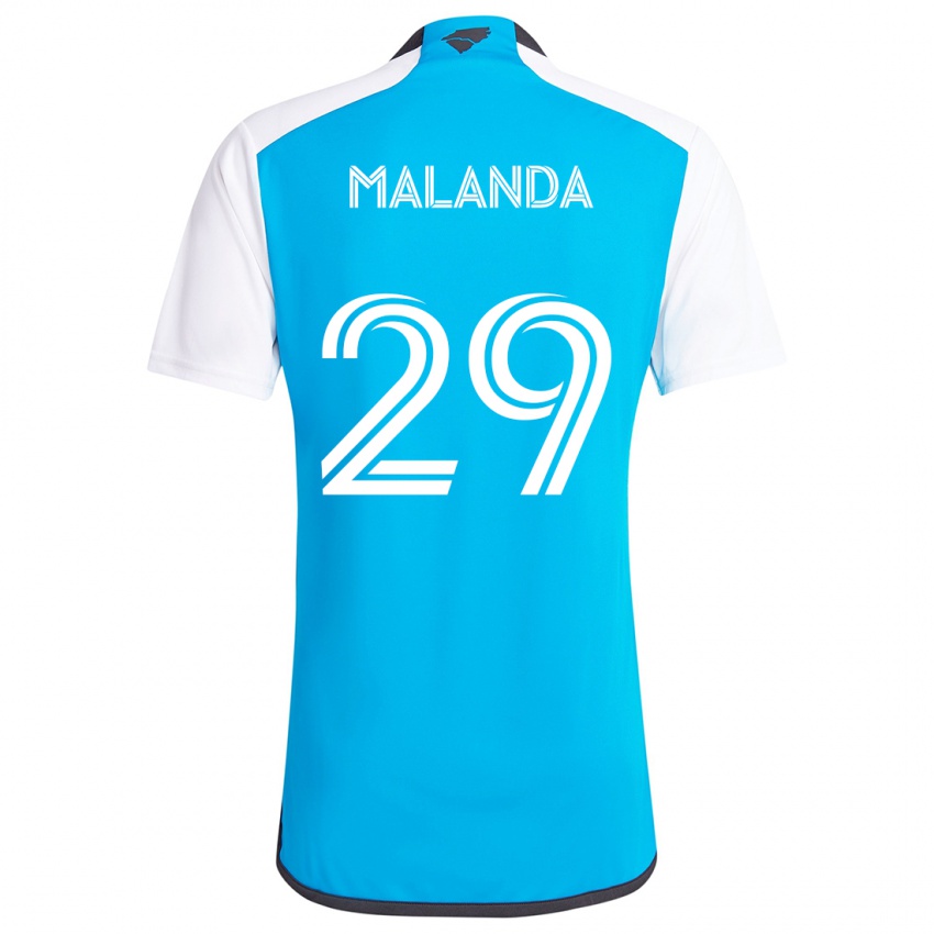 Kinderen Adilson Malanda #29 Blauw Wit Thuisshirt Thuistenue 2024/25 T-Shirt