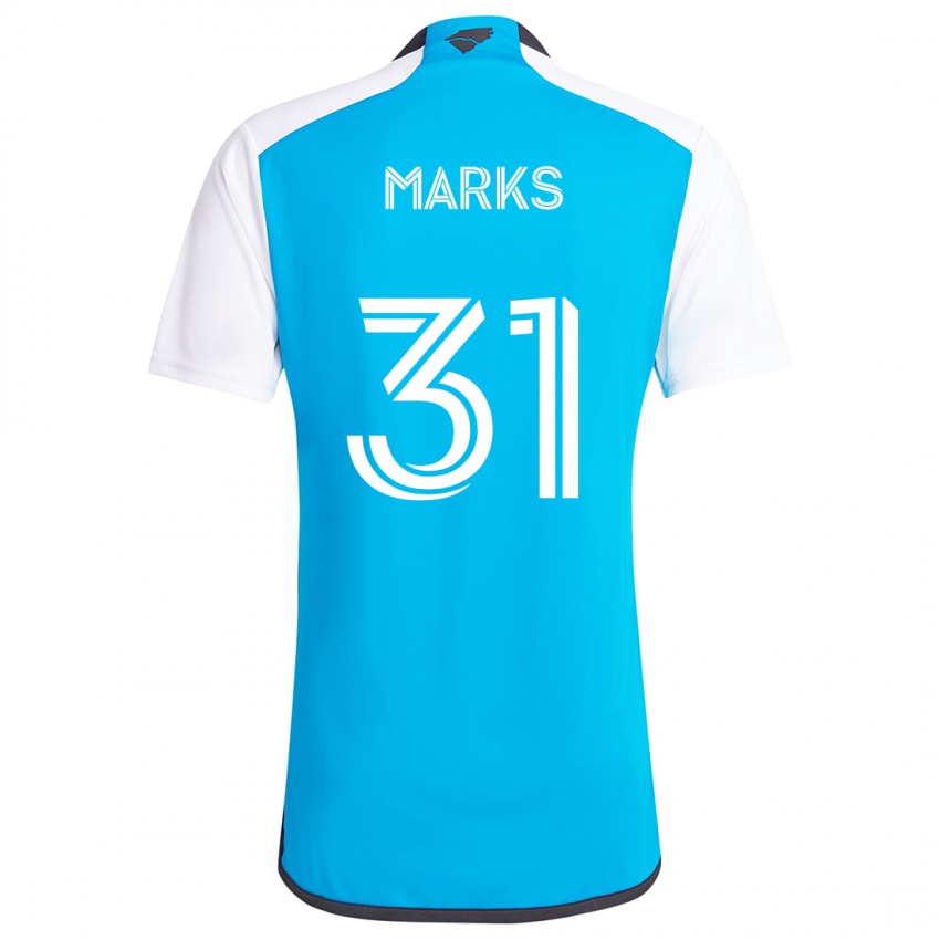 Kinderen George Marks #31 Blauw Wit Thuisshirt Thuistenue 2024/25 T-Shirt