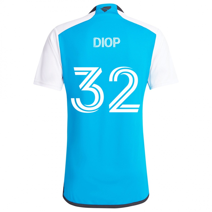 Kinderen Hamady Diop #32 Blauw Wit Thuisshirt Thuistenue 2024/25 T-Shirt