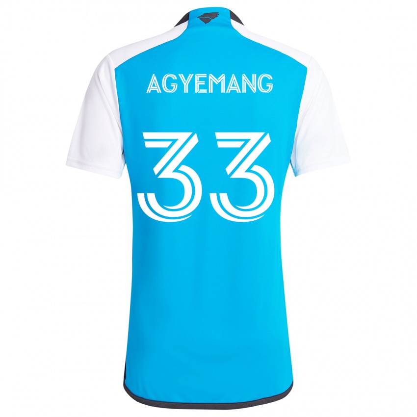 Kinderen Patrick Agyemang #33 Blauw Wit Thuisshirt Thuistenue 2024/25 T-Shirt