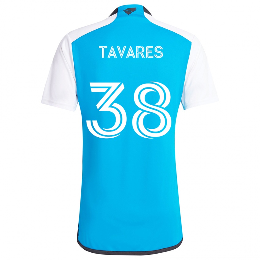 Kinderen Iuri Tavares #38 Blauw Wit Thuisshirt Thuistenue 2024/25 T-Shirt