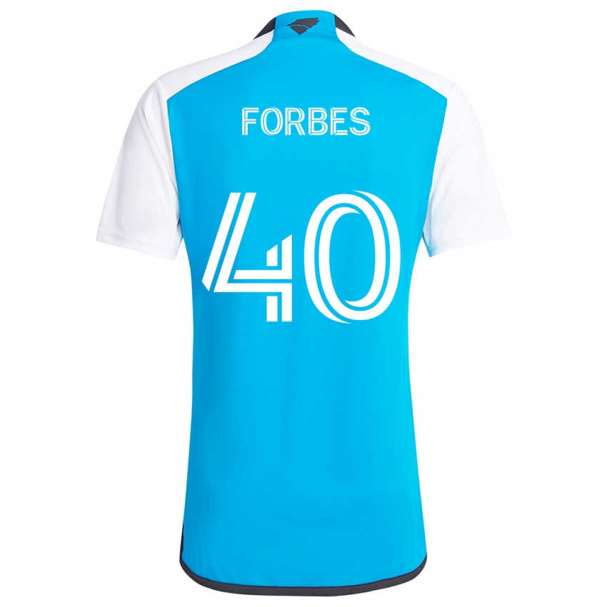 Kinderen Jahlane Forbes #40 Blauw Wit Thuisshirt Thuistenue 2024/25 T-Shirt