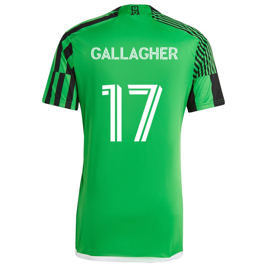 Kinderen Jon Gallagher #17 Groen Zwart Thuisshirt Thuistenue 2024/25 T-Shirt