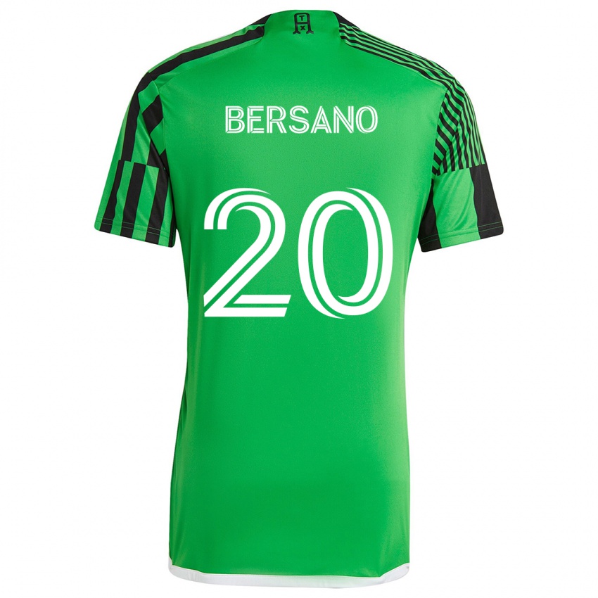 Kinderen Matt Bersano #20 Groen Zwart Thuisshirt Thuistenue 2024/25 T-Shirt