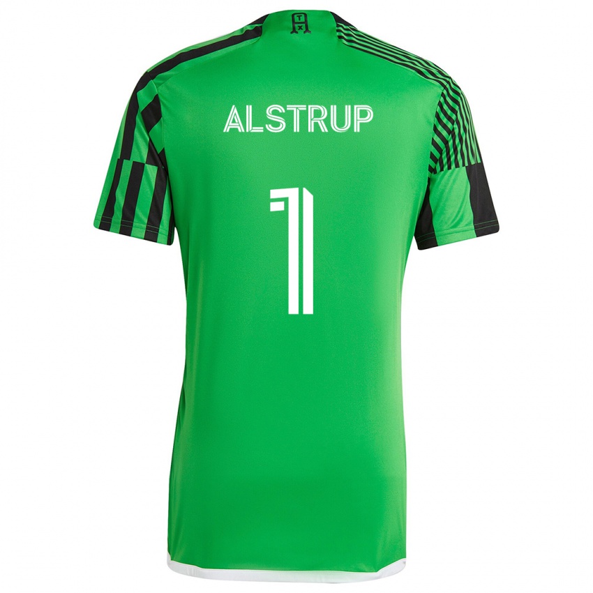 Kinderen Marcus Alstrup #1 Groen Zwart Thuisshirt Thuistenue 2024/25 T-Shirt