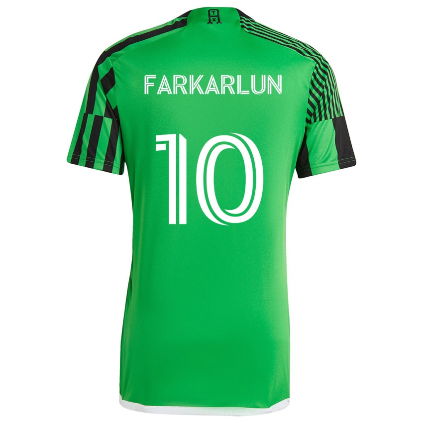 Kinderen Jimmy Farkarlun #10 Groen Zwart Thuisshirt Thuistenue 2024/25 T-Shirt