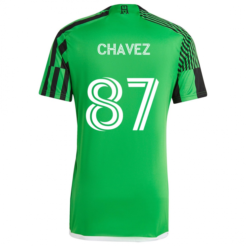 Kinderen Alfonso Ocampo-Chávez #87 Groen Zwart Thuisshirt Thuistenue 2024/25 T-Shirt