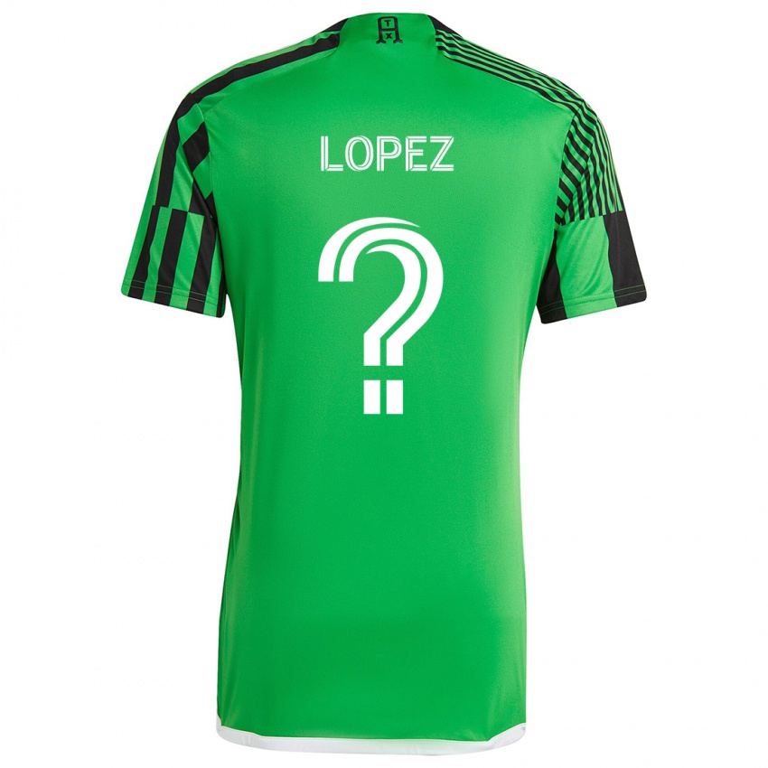 Kinderen Eric López #0 Groen Zwart Thuisshirt Thuistenue 2024/25 T-Shirt