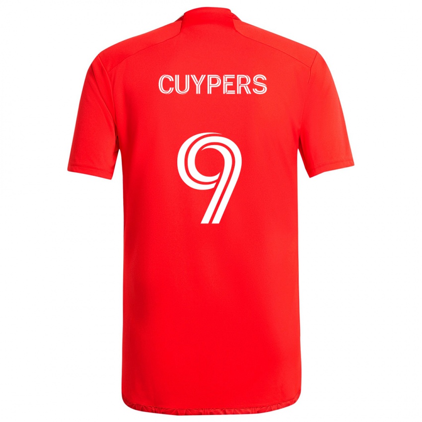 Kinderen Hugo Cuypers #9 Rood Wit Thuisshirt Thuistenue 2024/25 T-Shirt