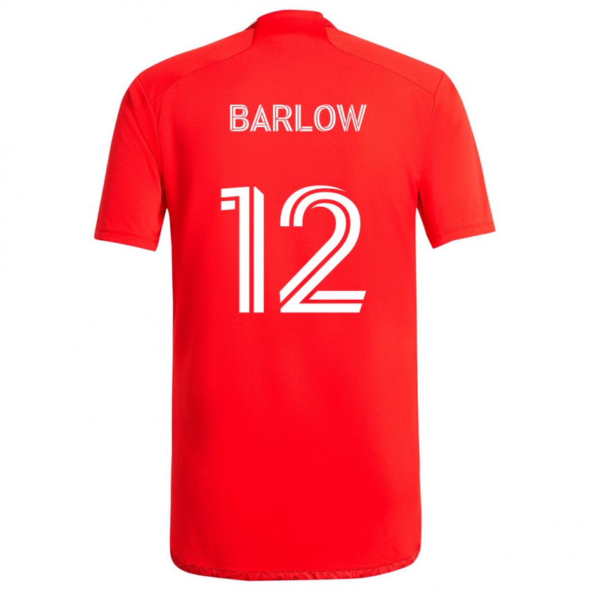 Kinderen Tom Barlow #12 Rood Wit Thuisshirt Thuistenue 2024/25 T-Shirt