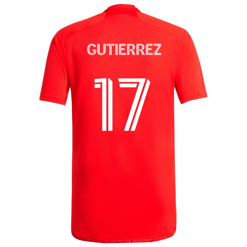 Kinderen Brian Gutiérrez #17 Rood Wit Thuisshirt Thuistenue 2024/25 T-Shirt