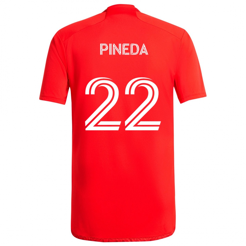 Kinderen Mauricio Pineda #22 Rood Wit Thuisshirt Thuistenue 2024/25 T-Shirt