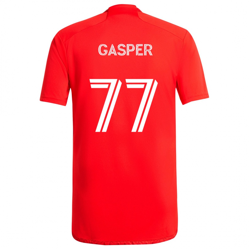 Kinderen Chase Gasper #77 Rood Wit Thuisshirt Thuistenue 2024/25 T-Shirt