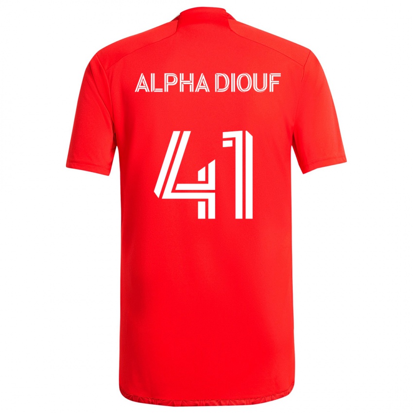 Kinderen Jean Alpha Diouf #41 Rood Wit Thuisshirt Thuistenue 2024/25 T-Shirt