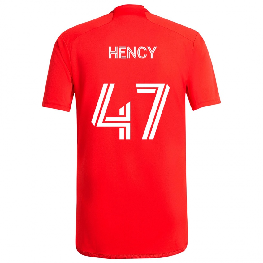 Kinderen Billy Hency #47 Rood Wit Thuisshirt Thuistenue 2024/25 T-Shirt