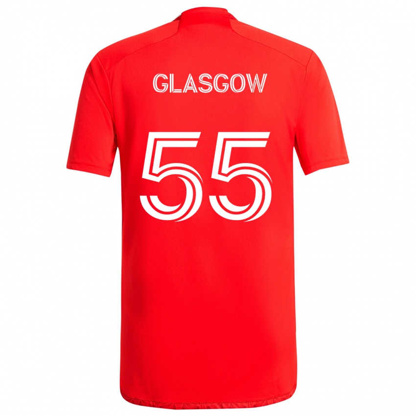 Kinderen Omari Glasgow #55 Rood Wit Thuisshirt Thuistenue 2024/25 T-Shirt