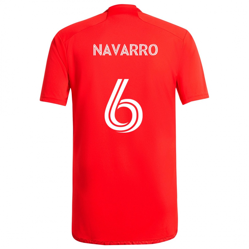 Kinderen Miguel Navarro #6 Rood Wit Thuisshirt Thuistenue 2024/25 T-Shirt