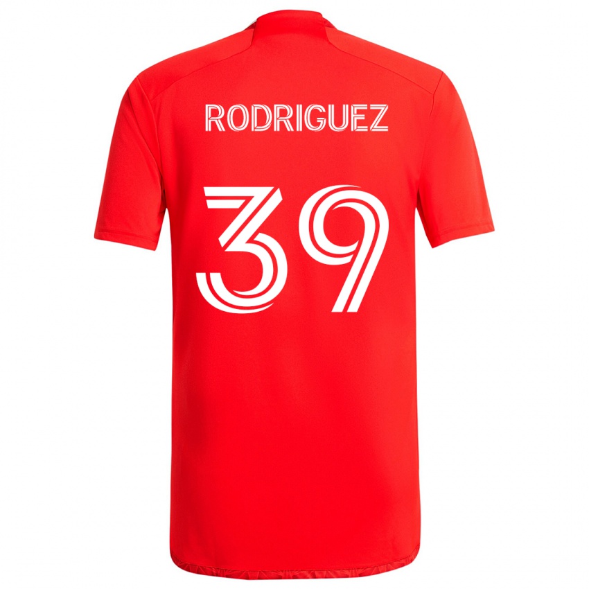 Kinderen Allan Rodriguez #39 Rood Wit Thuisshirt Thuistenue 2024/25 T-Shirt