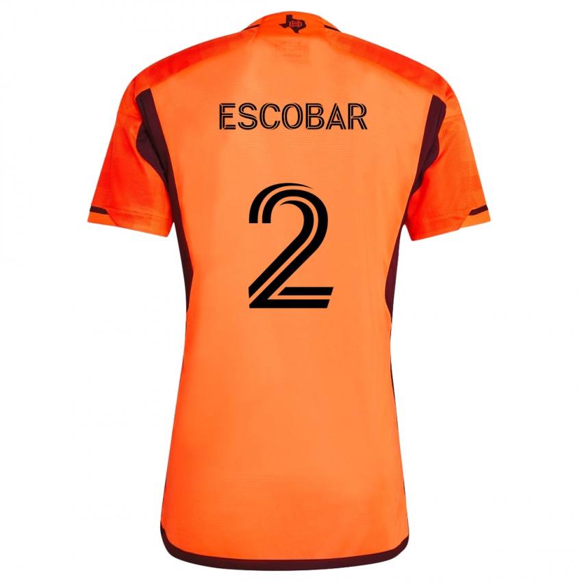 Kinderen Franco Escobar #2 Oranje Zwart Thuisshirt Thuistenue 2024/25 T-Shirt