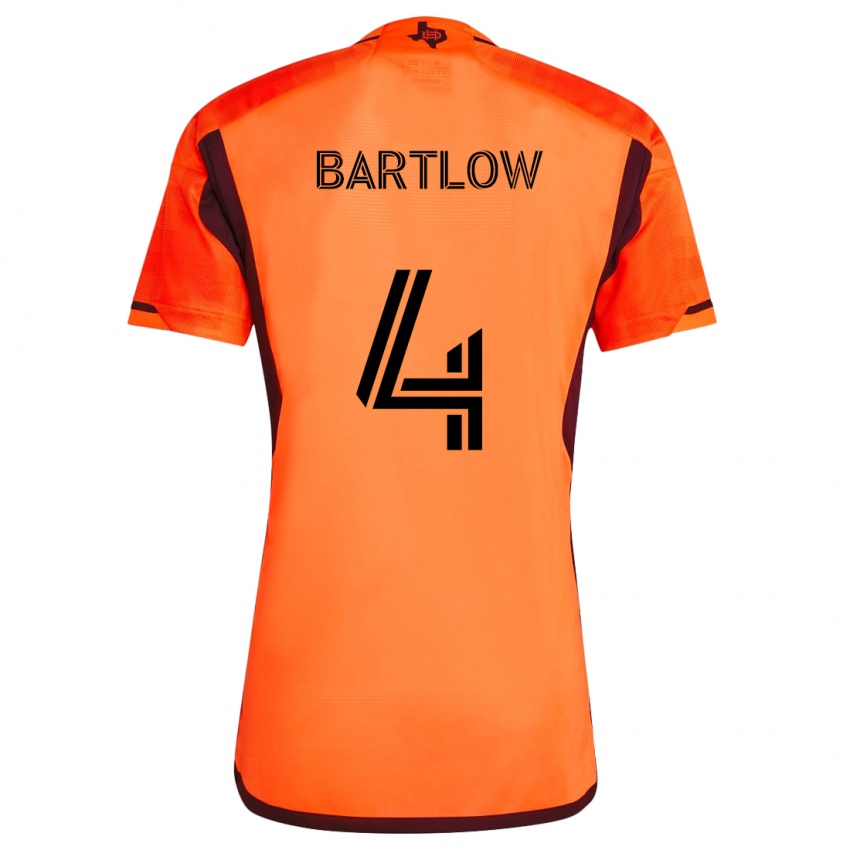 Kinderen Ethan Bartlow #4 Oranje Zwart Thuisshirt Thuistenue 2024/25 T-Shirt