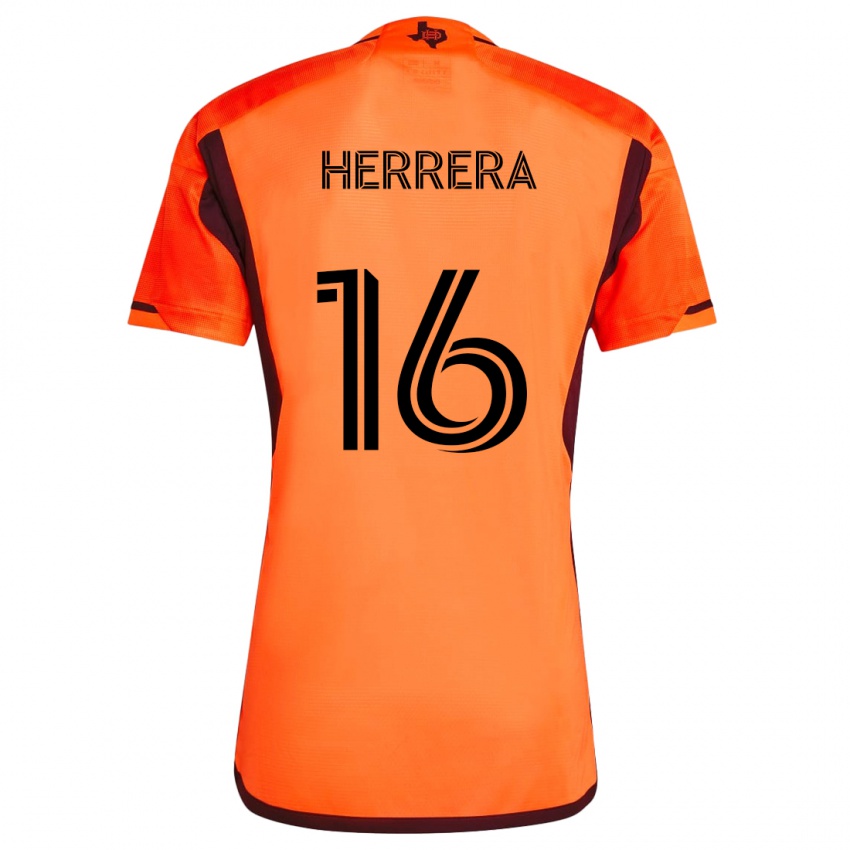 Kinderen Hector Herrera #16 Oranje Zwart Thuisshirt Thuistenue 2024/25 T-Shirt