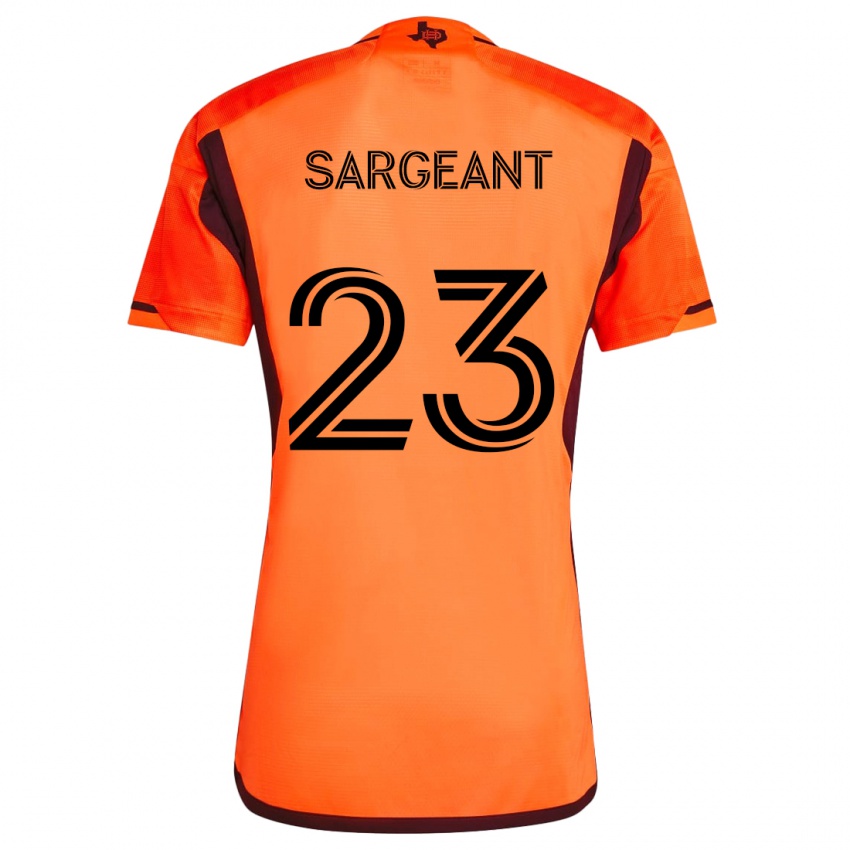 Kinderen Kieran Sargeant #23 Oranje Zwart Thuisshirt Thuistenue 2024/25 T-Shirt