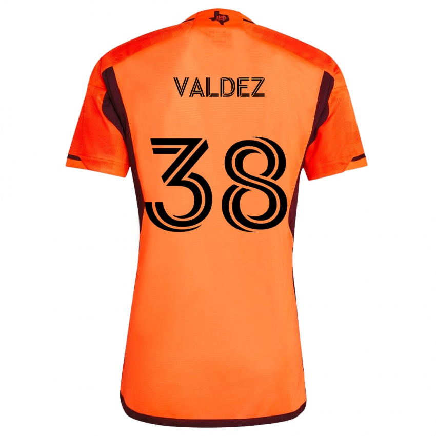 Kinderen Xavier Valdez #38 Oranje Zwart Thuisshirt Thuistenue 2024/25 T-Shirt