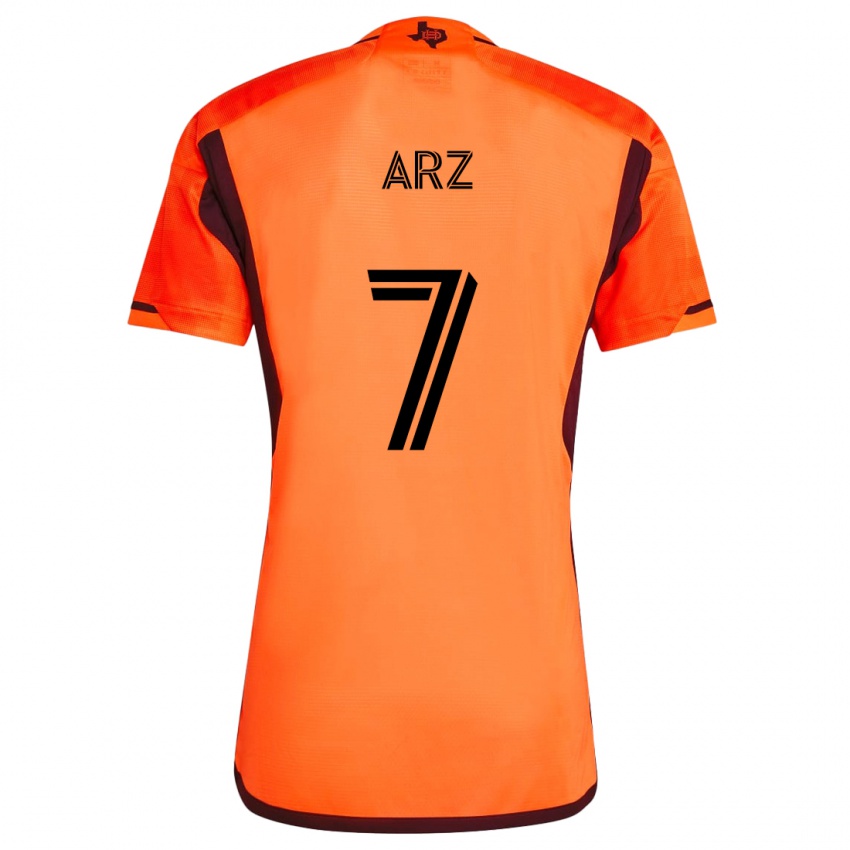 Kinderen Exon Arzú #7 Oranje Zwart Thuisshirt Thuistenue 2024/25 T-Shirt