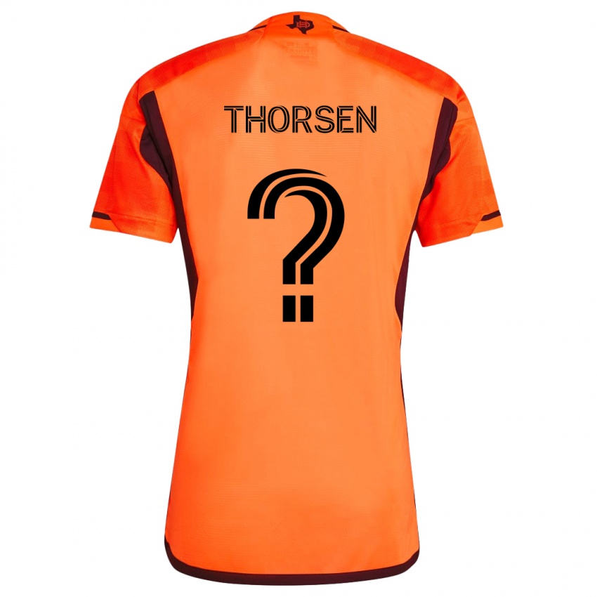 Kinderen Liam Thorsen #0 Oranje Zwart Thuisshirt Thuistenue 2024/25 T-Shirt