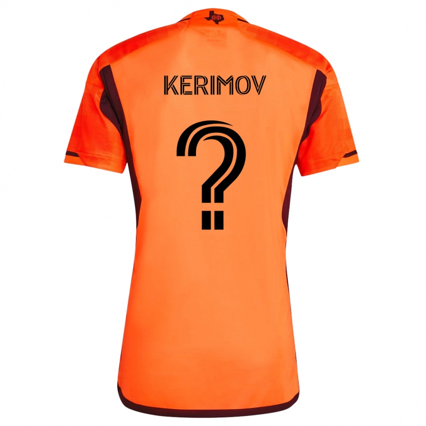 Kinderen Roman Kerimov #0 Oranje Zwart Thuisshirt Thuistenue 2024/25 T-Shirt