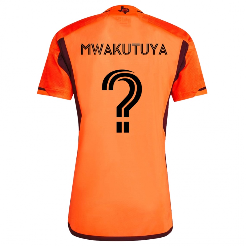 Kinderen Isaac Mwakutuya #0 Oranje Zwart Thuisshirt Thuistenue 2024/25 T-Shirt