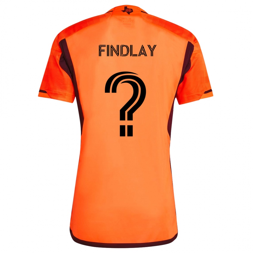 Kinderen Maddox Findlay #0 Oranje Zwart Thuisshirt Thuistenue 2024/25 T-Shirt