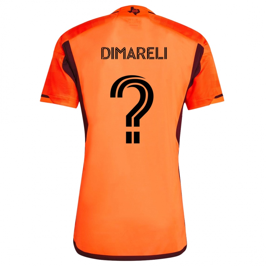 Kinderen Mattheo Dimareli #0 Oranje Zwart Thuisshirt Thuistenue 2024/25 T-Shirt