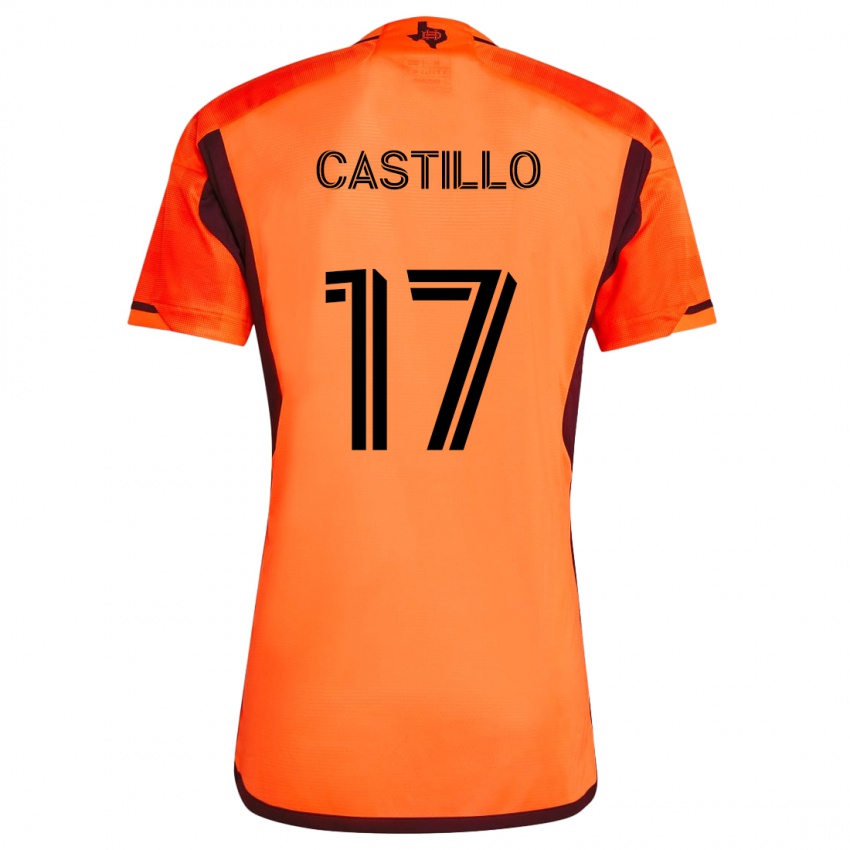 Kinderen Joyner Castillo #17 Oranje Zwart Thuisshirt Thuistenue 2024/25 T-Shirt