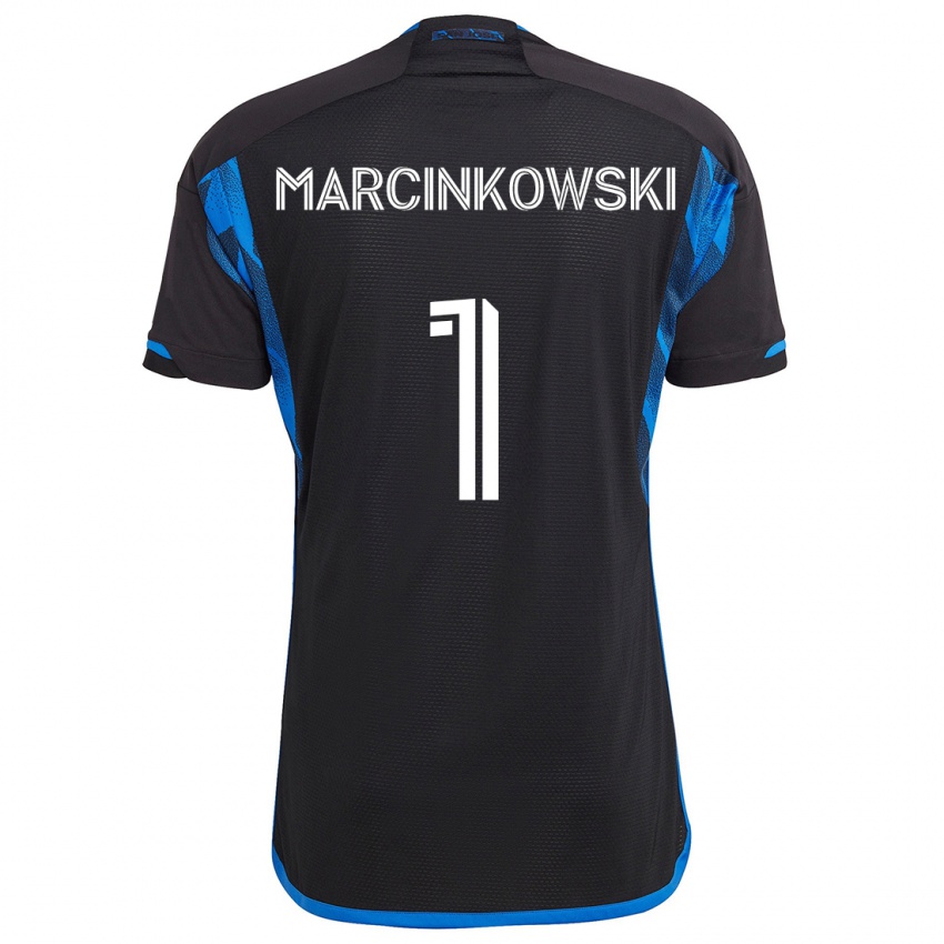 Kinderen Jt Marcinkowski #1 Blauw Zwart Thuisshirt Thuistenue 2024/25 T-Shirt