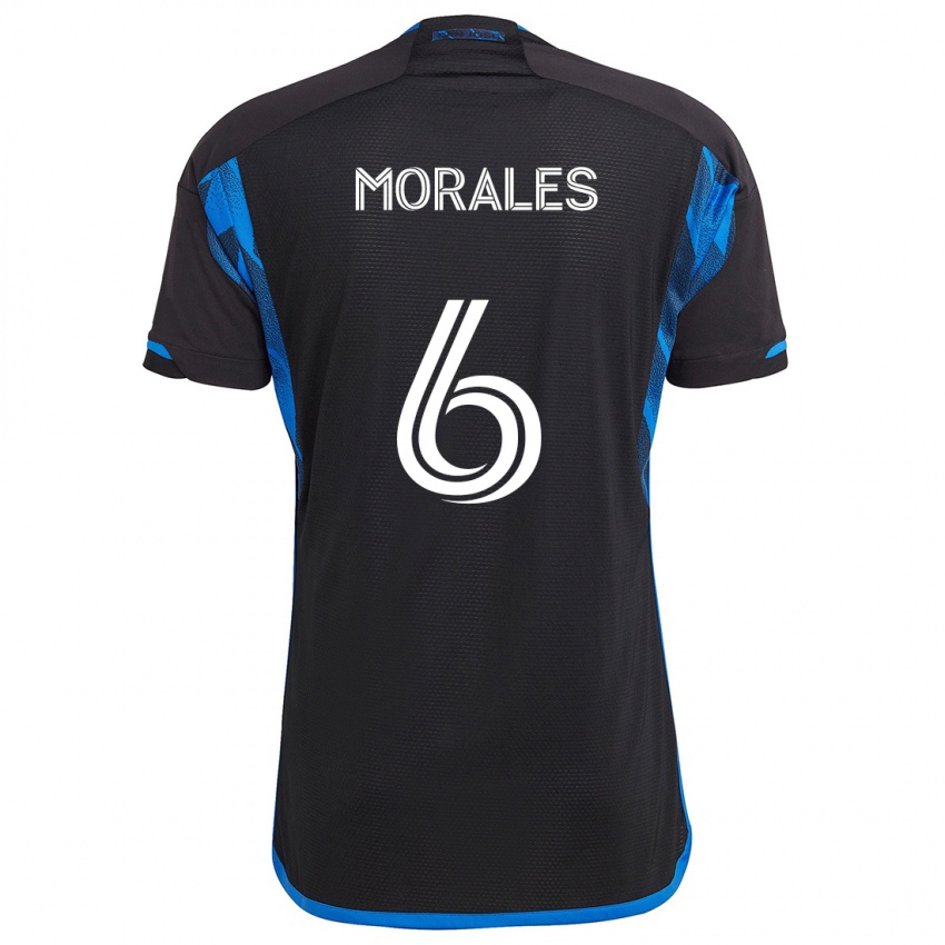 Kinderen Alfredo Morales #6 Blauw Zwart Thuisshirt Thuistenue 2024/25 T-Shirt