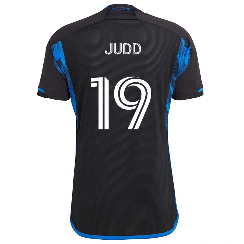 Kinderen Preston Judd #19 Blauw Zwart Thuisshirt Thuistenue 2024/25 T-Shirt