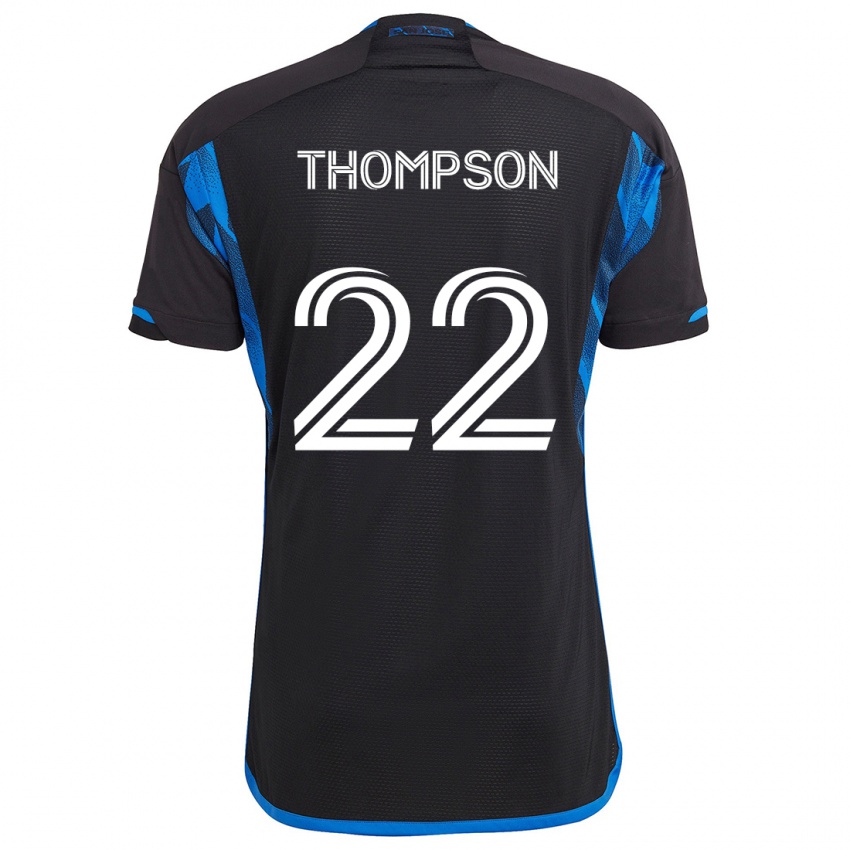 Kinderen Tommy Thompson #22 Blauw Zwart Thuisshirt Thuistenue 2024/25 T-Shirt