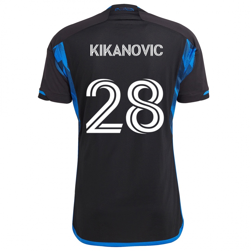 Kinderen Benjamin Kikanovic #28 Blauw Zwart Thuisshirt Thuistenue 2024/25 T-Shirt