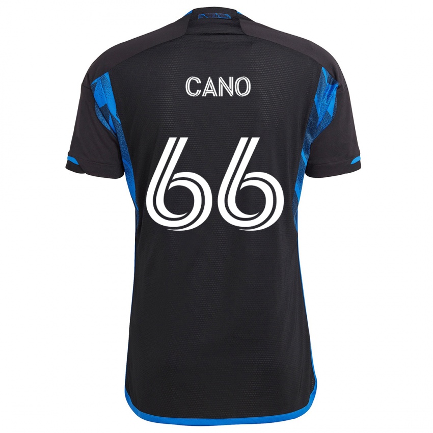 Kinderen Alejandro Cano #66 Blauw Zwart Thuisshirt Thuistenue 2024/25 T-Shirt