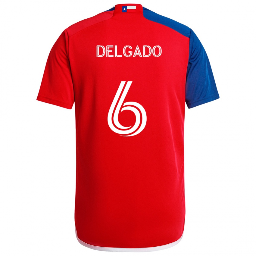 Kinderen Patrickson Delgado #6 Blauw Rood Thuisshirt Thuistenue 2024/25 T-Shirt