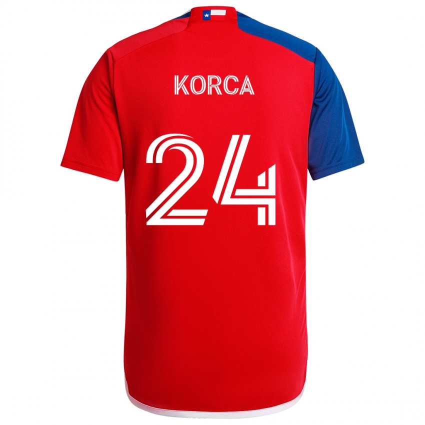 Kinderen Amet Korca #24 Blauw Rood Thuisshirt Thuistenue 2024/25 T-Shirt