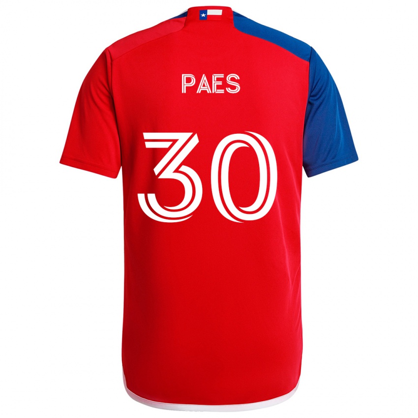 Kinderen Maarten Paes #30 Blauw Rood Thuisshirt Thuistenue 2024/25 T-Shirt