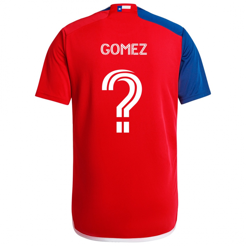 Kinderen Victor Gomez #0 Blauw Rood Thuisshirt Thuistenue 2024/25 T-Shirt