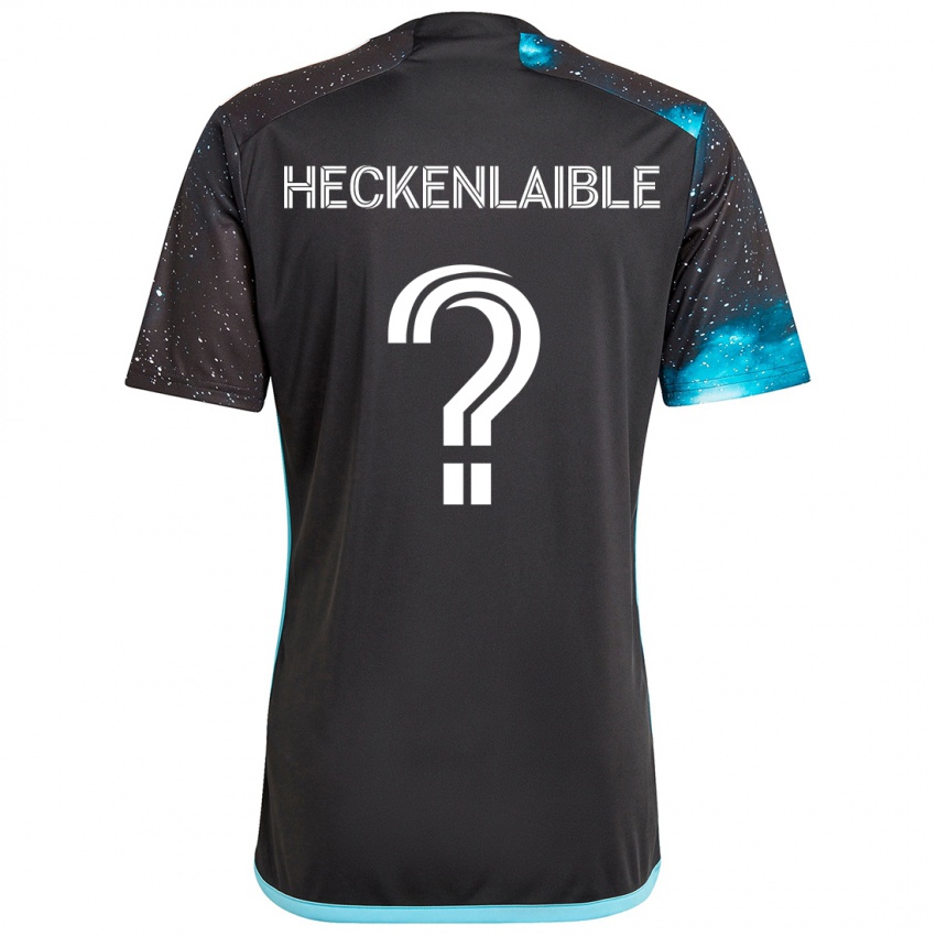 Kinderen Andrew Heckenlaible #0 Zwart Blauw Thuisshirt Thuistenue 2024/25 T-Shirt