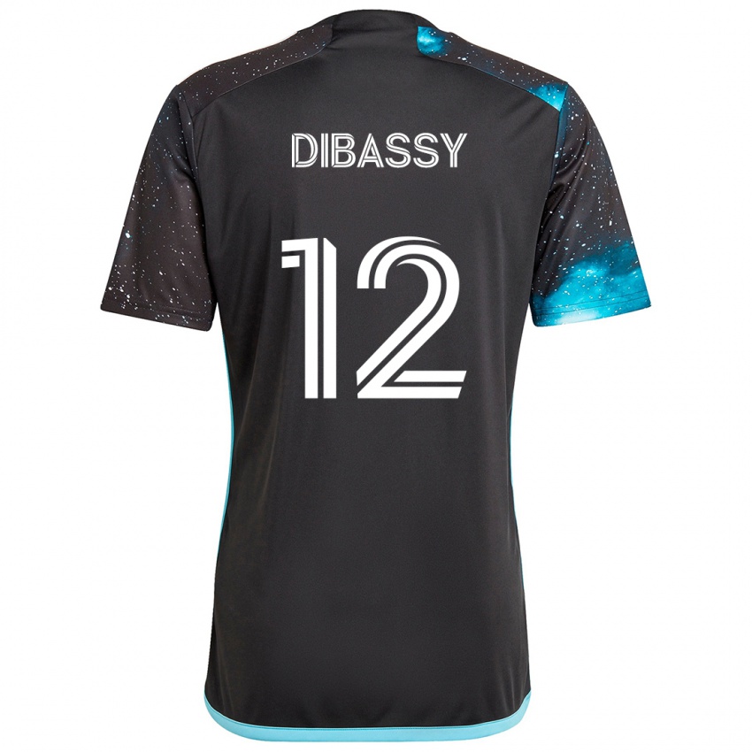 Kinderen Bakaye Dibassy #12 Zwart Blauw Thuisshirt Thuistenue 2024/25 T-Shirt