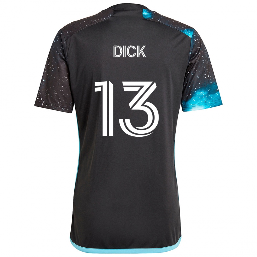 Kinderen Eric Dick #13 Zwart Blauw Thuisshirt Thuistenue 2024/25 T-Shirt