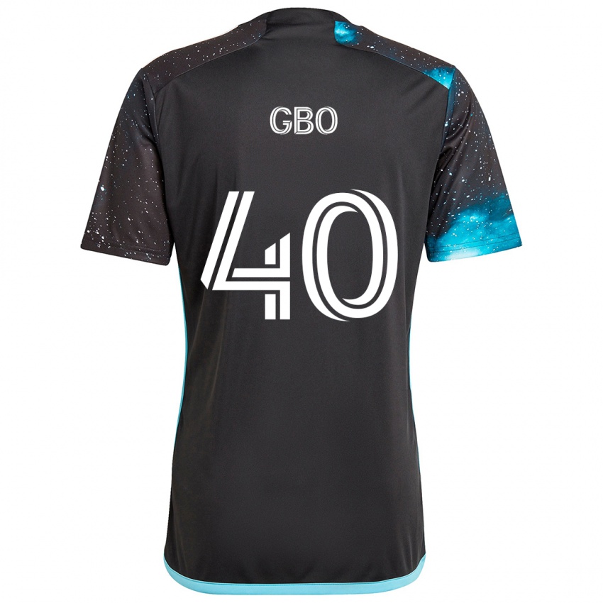 Kinderen Cedrik Gbo #40 Zwart Blauw Thuisshirt Thuistenue 2024/25 T-Shirt